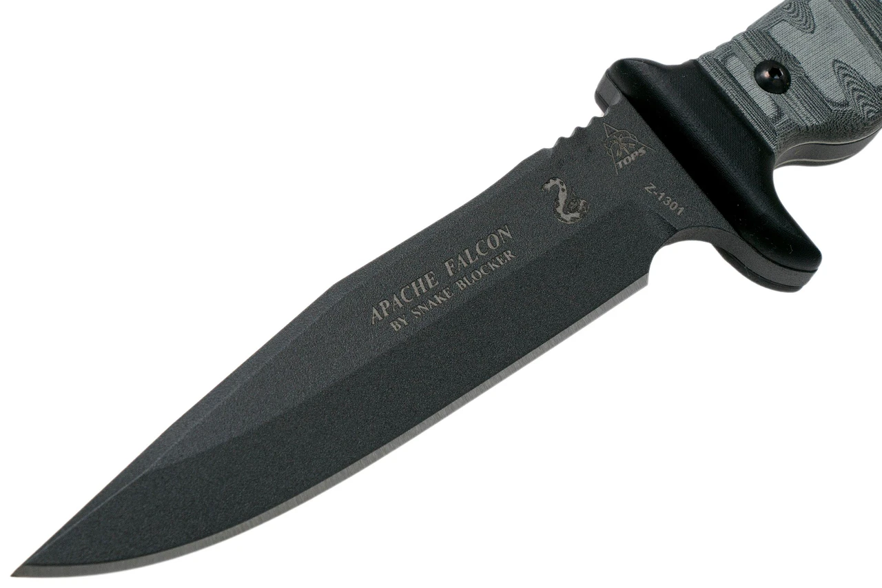 TOPS Knives Apache Falcon Survival Knife, Snake Blocker Design (AFAL-01) — product image 2