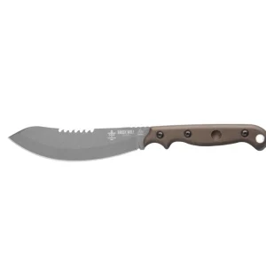 TOPS Knives Brush Wolf Knife - Tungsten Cerakote (BWLF-02)