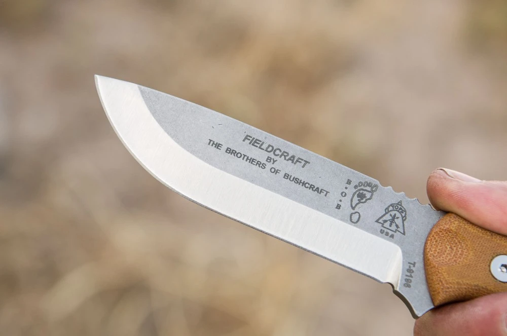 TOPS Knives Fieldcraft Uncoated Fixed Blade Knife (BROS-TBF) — product image 3