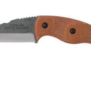 TOPS Knives Little Bugger Neck Knife - Tumble Finish - 2.38" (LILB-01)