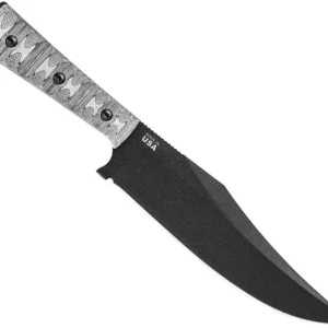 TOPS Knives Prather War Bowie 7.25In Clip Point Fixed Blade Knife (PWB-01)