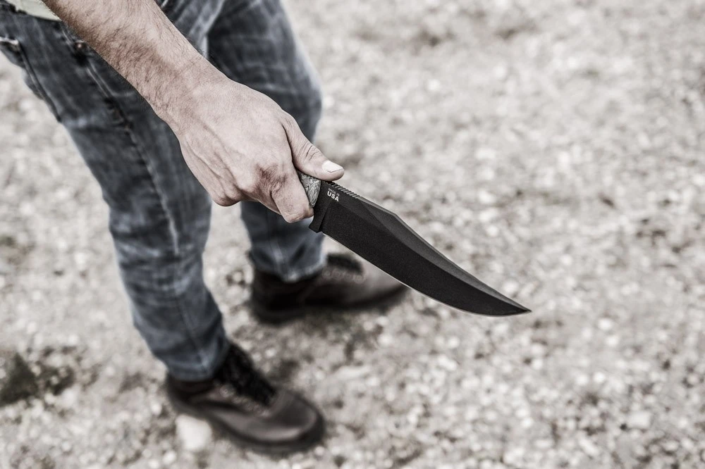 TOPS Knives Prather War Bowie 7.25In Clip Point Fixed Blade Knife (PWB-01) — product image 7