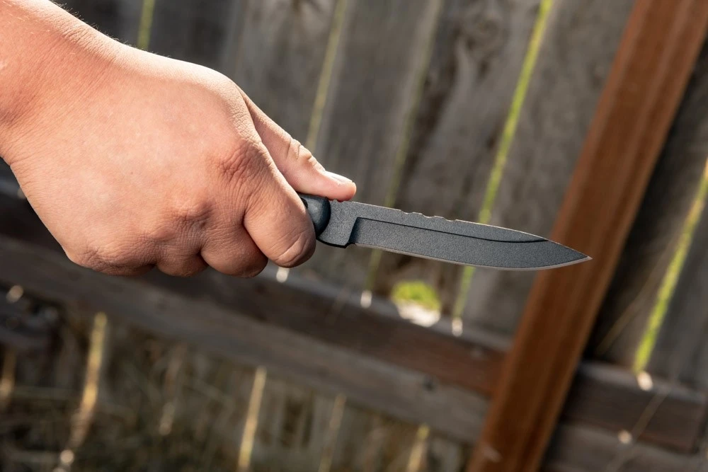 TOPS Knives Ranger Bootlegger Fixed Blade Knife (5" Black Plain) (RBL-01) — product image 5
