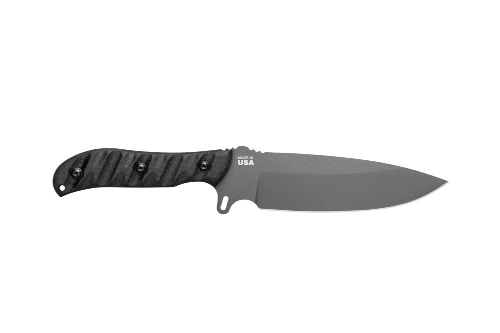 TOPS Knives Silent Hero Fixed 5.75" 1095 Sniper Gray Camo Blade (HERO-03)