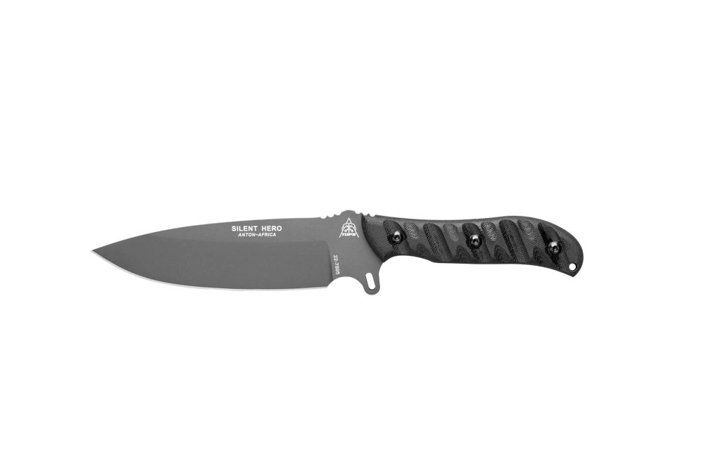 TOPS Knives Silent Hero Fixed Blade W/ Black Linen Micarta Handle (HERO-01) — product image 4