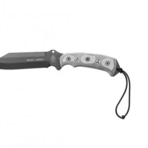 TOPS Knives Smoke Jumper Fixed Blade Knife W/ Black Linen Micarta Handle (SJ626)