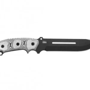 TOPS Knives Steel Eagle Fixed 7" Carbon Drop Point Blade, Micart Handle (SE107E)