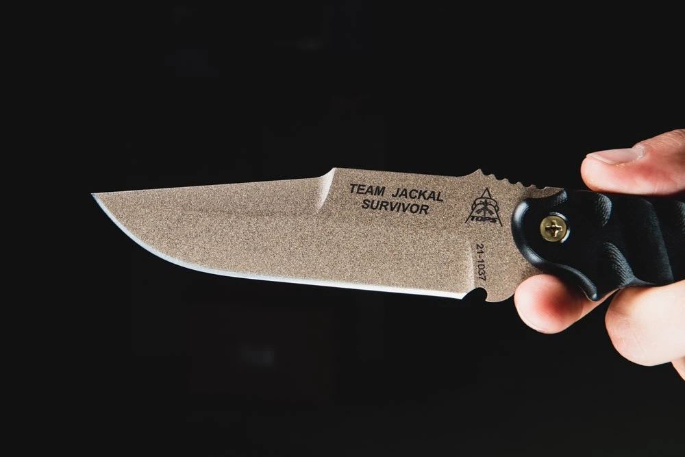 TOPS Knives Team Jackal Survivor Fixed Blade Knife (4.75" Coyote Tan) (TMJK-5S) — product image 5