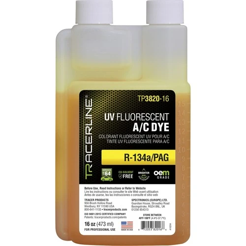 Tracerline 16oz Fluoro-Lite 5 R-134a/PAG A/C Dye (TP3820-16)