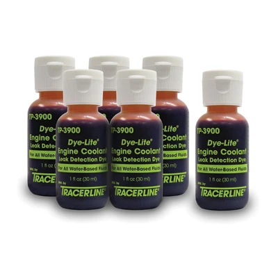 Tracerline 6pcs 30ml Engine Coolant Leak Detection Dye (TP3900-6)