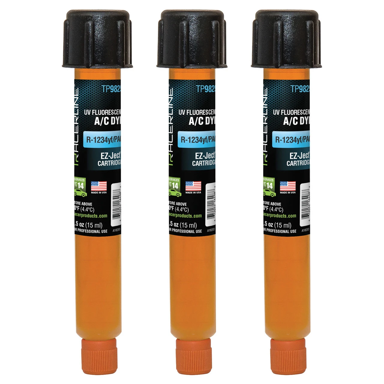 Tracerline 3pc 0.5oz EZ-Ject R-1234yf/PAG Cartridges (TP9825-P3)