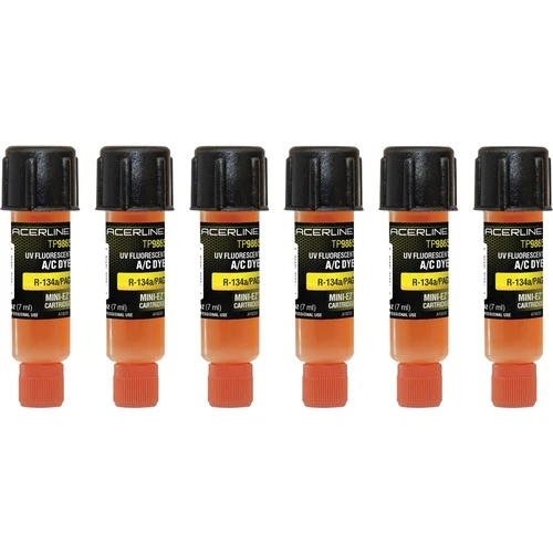 Tracerline 6pc R-134a/PAG Mini-EZ A/C Dye Cartridges (TP9865-P6)