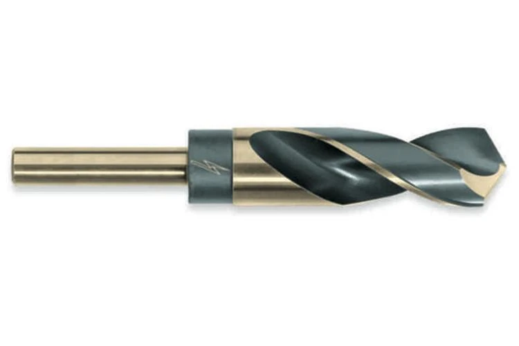 Triumph ThunderBit Drills 1/2" Reduced Shank 3-Flats HSS Black & Bronze Oxide 1" (094164) — product image 2