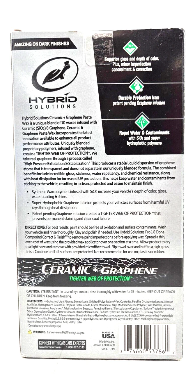 Turtle Wax Ceramic Graphene Paste Wax Kit (53786) — product image 3