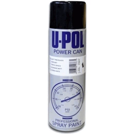 U-POL Products 16Oz Power Can Spray Primer Gloss Black Fast Drying (UP0803)