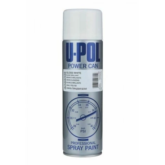 U-POL Products UP0810 Gloss White Aerosol 500Ml