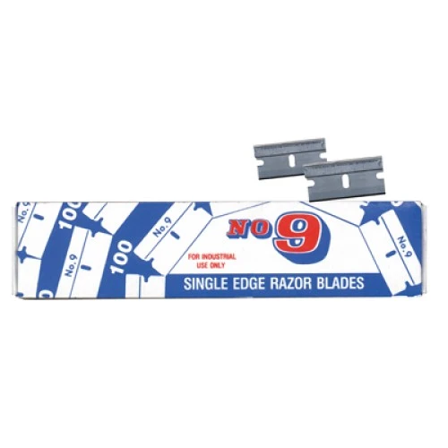 U.S. Blade #9 Industrial Stainless Steel Single Edge Razor Blades,100Pc (111-01)