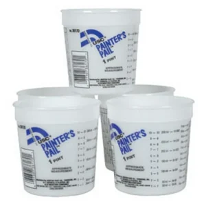 US Chemical And Plastics 16Oz Paint Pail With Ratio Measurement 100-Pack (36170)