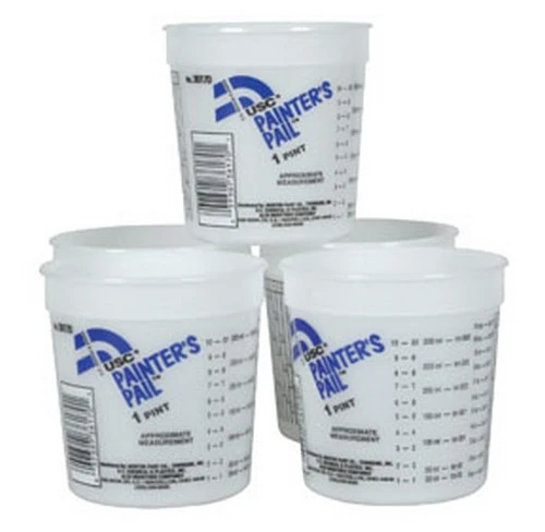 US Chemical And Plastics 16Oz Paint Pail With Ratio Measurement 100-Pack (36170)