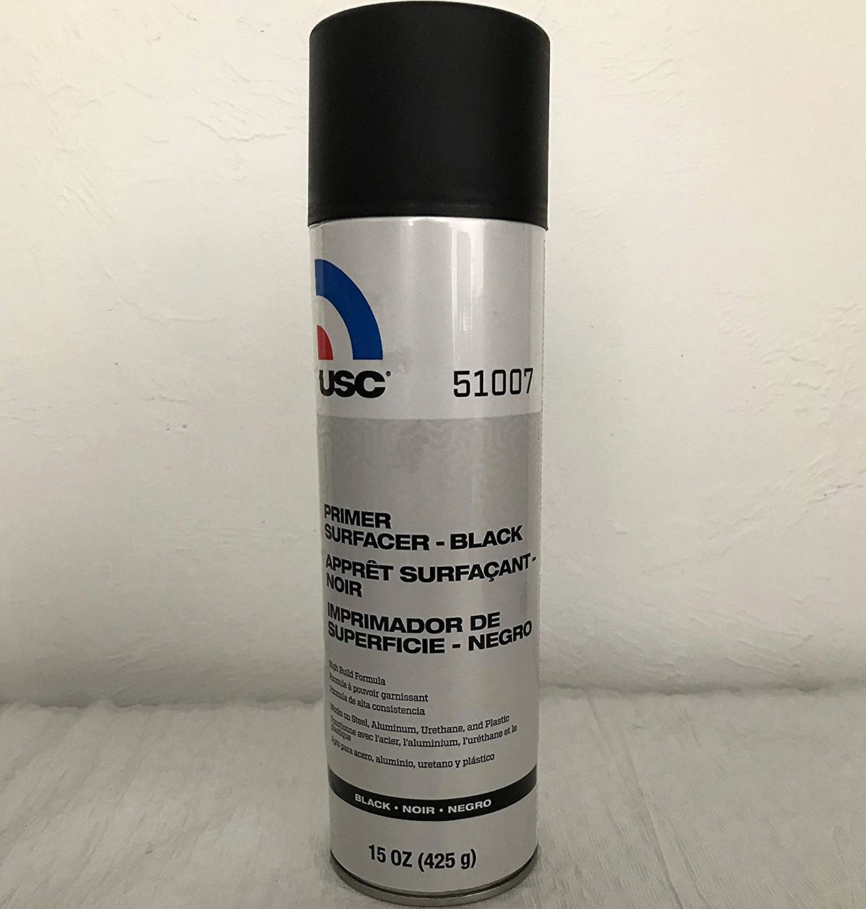 U. S. Chemical & Plastics 51007.A15 Primer Surfacer Black 15oz Aerosol