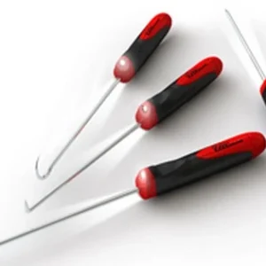 Ullman Devices Corp CHP4-LT 9-3/4" Long 4 Piece Led Hook And Pick Set