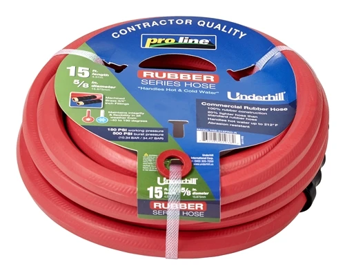 Underhill 5/8" x 15' Proline Rubber Hose (H58-015PRO-R)