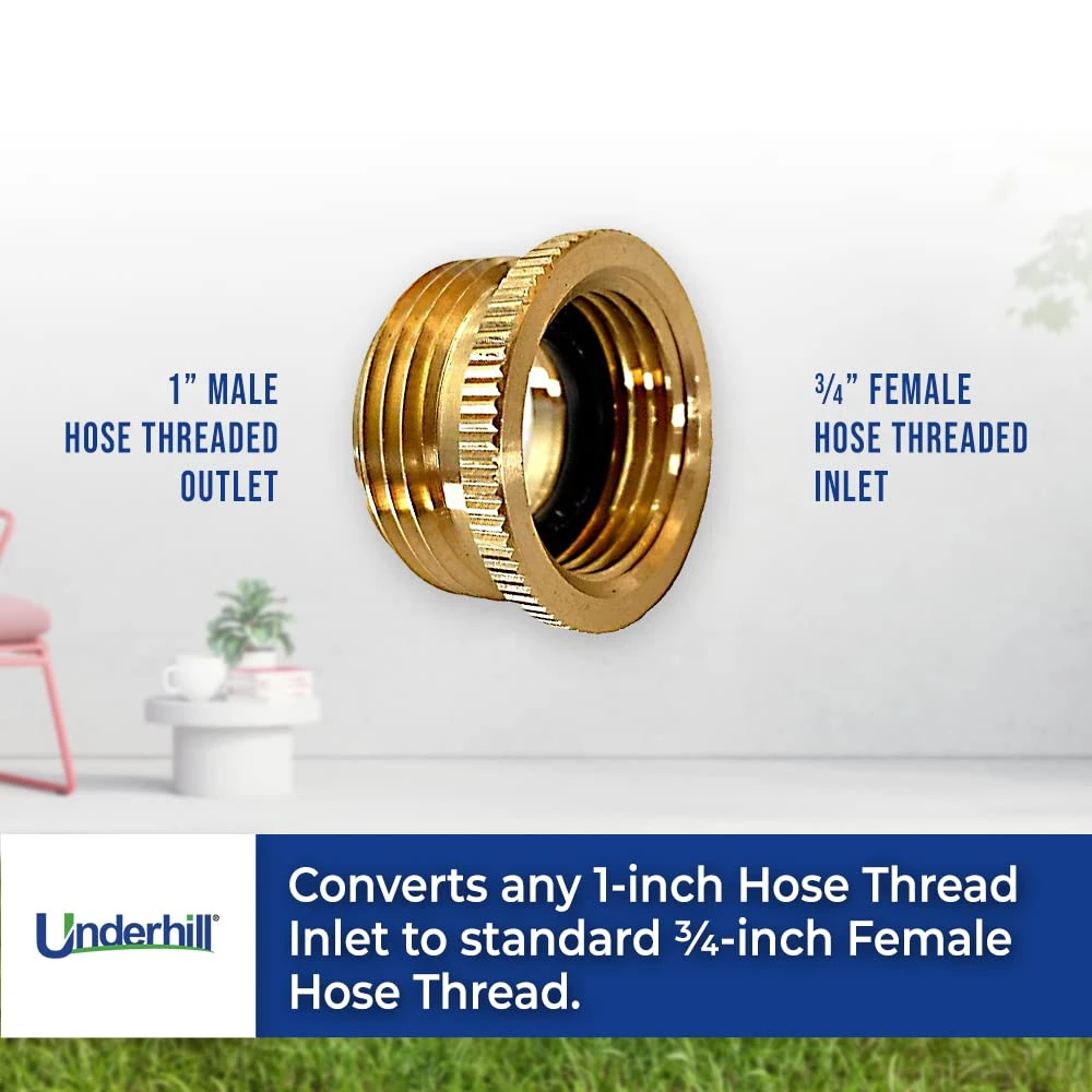 Underhill Brass Hose Adapter (A-BA107MF) — product image 3