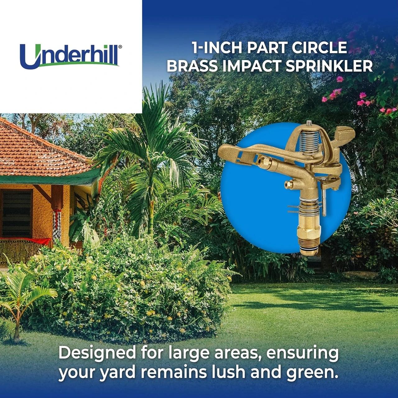 Underhill 1" Part/Full Circle Impact Sprinkler (SI100P) — product image 4