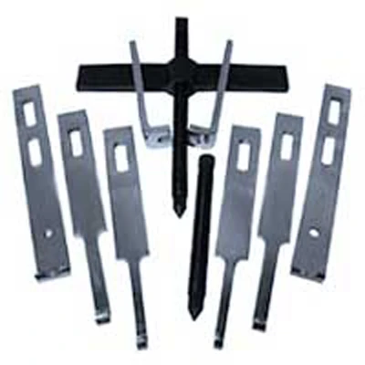 V8 Tools 4210 Straight Bar Puller Set, 10 Ton Capacity, Four Sets Of Jaws, 2 Forcing Screws, 2 Way Crossarm