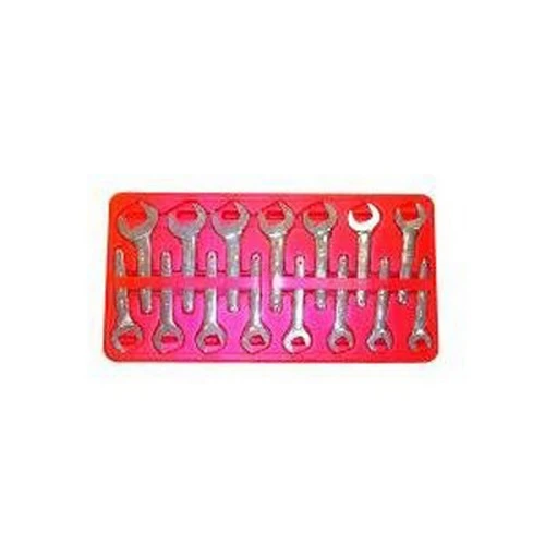V8 Tools 9215 Single Open End Service Wrench Set, 15 Piece, 3/4" To 1-5/8", Thin Jaw, Short Handle, Full Polish