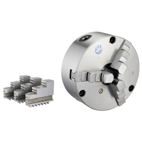VERTEX 6" 3-JAW FRONT MOUNT LATHE CHUCK 2 SETS OF JAWS (3800-5822)