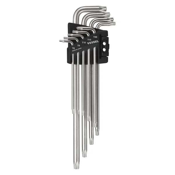 Vessel Tamper-Proof TORX L-Key Wrench 9 Pc Set (8509TXHU)