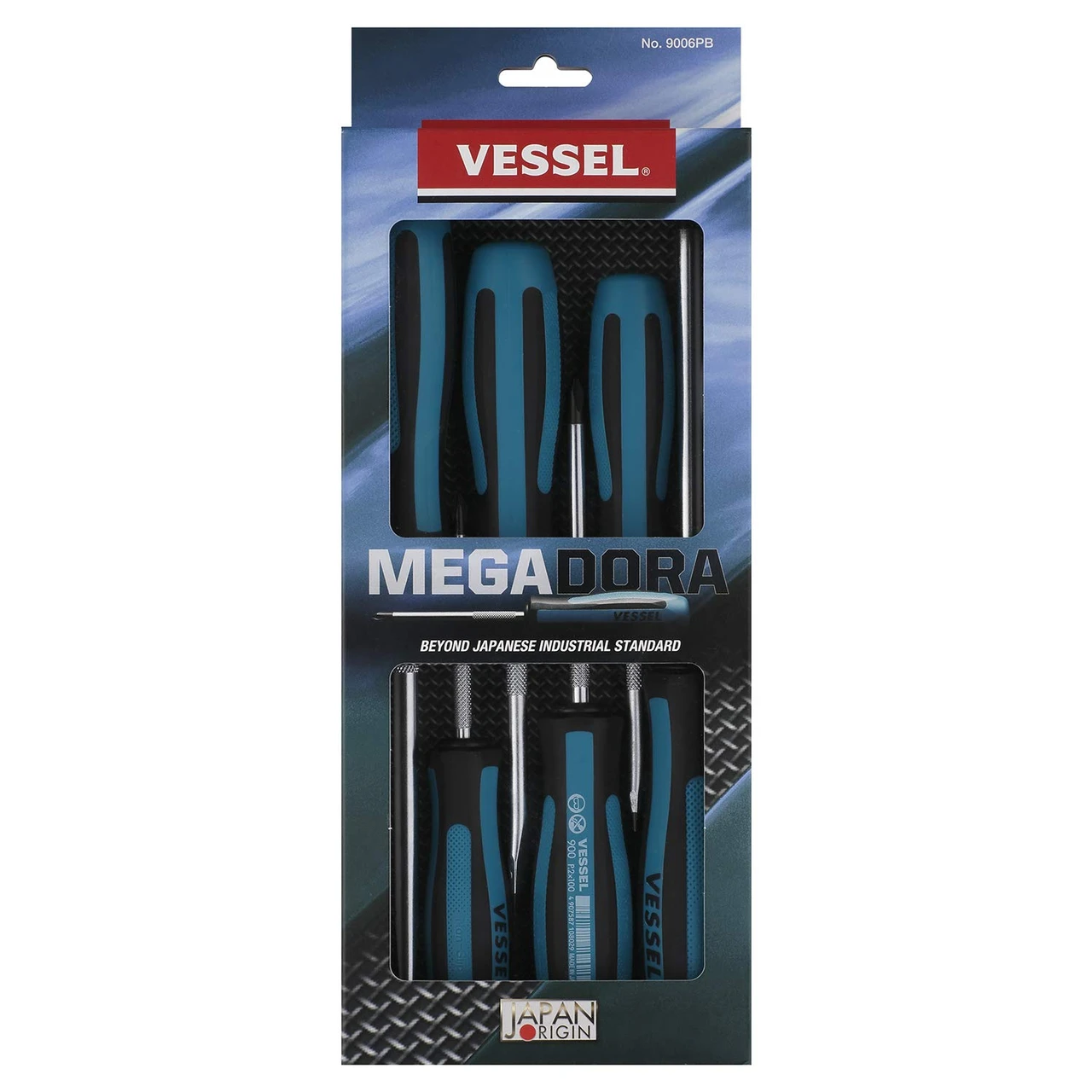 Vessel MEGADORA JAWSFIT Screwdriver 6 Pc Set (9006PB) — product image 5