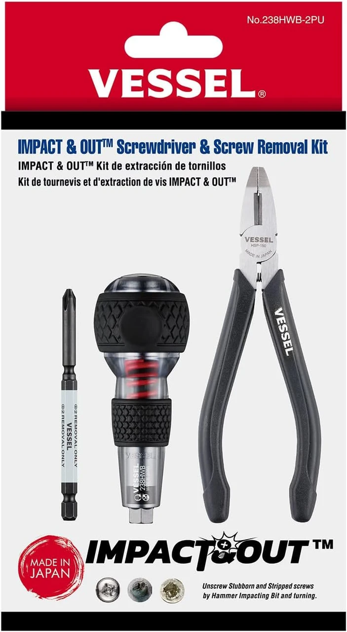 Vessel Impact & Out Screwdriver & Screw Removal Kit (238HWB2PU)