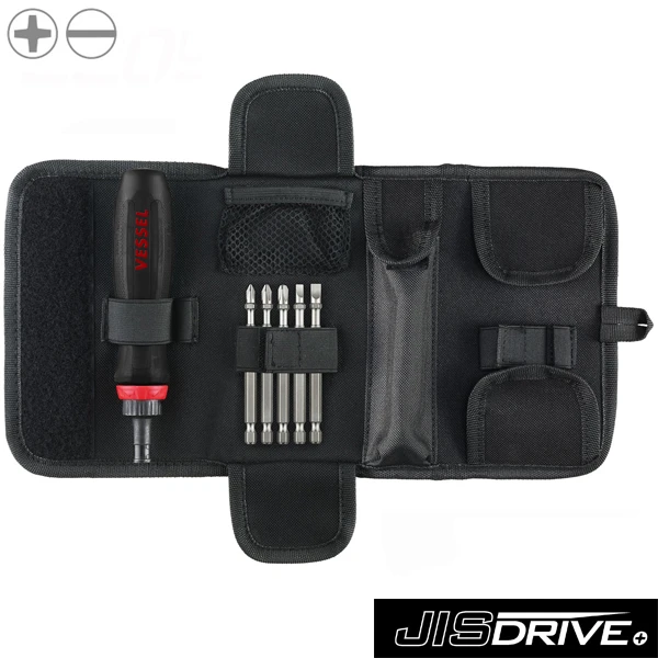 Vessel Megadora Interchangeable Ratchet Screwdriver Bit Set - 5 Piece (900RT5PU) — product image 2