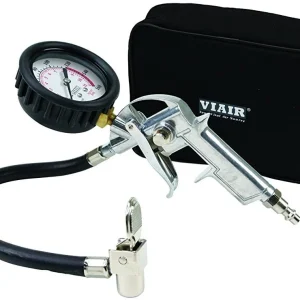VIAIR Tire Inflation Gun 2.5" Mechanical Gauge with Carry Bag (00046)