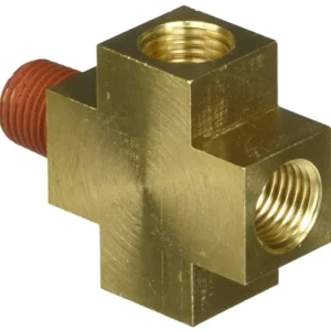 VIAIR 1/4 Inch Male to Female 4-Way NPT Fitting Valve Tool (92855)