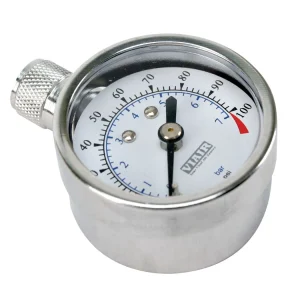 VIAIR 1.5 Inch Tire Pressure Gauge 0-35 PSI Measurement Tool (90055)