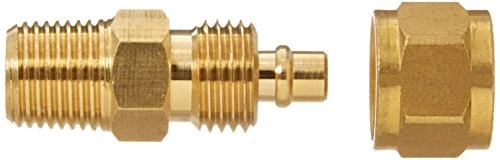 VIAIR 1/8" Male NPT to 1/4" Compression Air Line Adapter Brass Gold (92951)