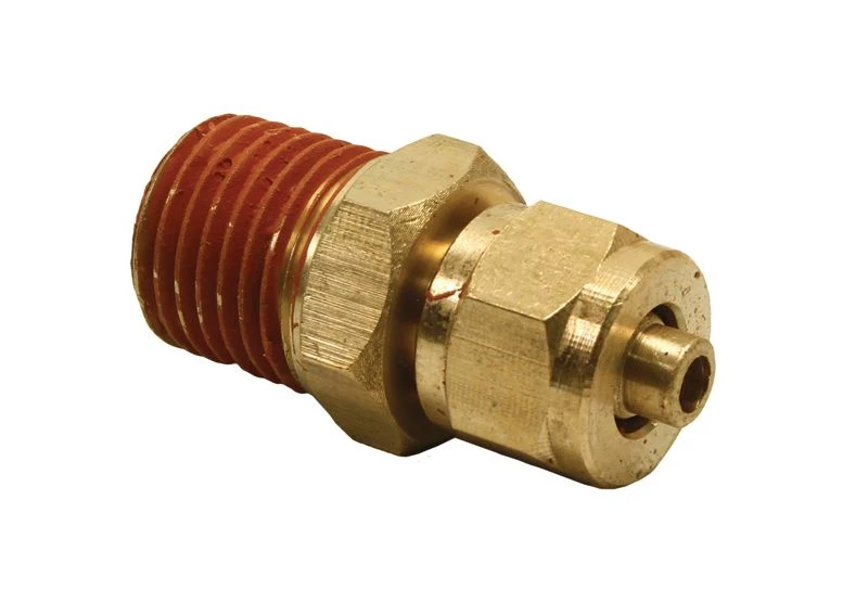 VIAIR 1/8" Male NPT to 1/4" Compression Air Line Adapter Brass Gold (92951) — product image 4