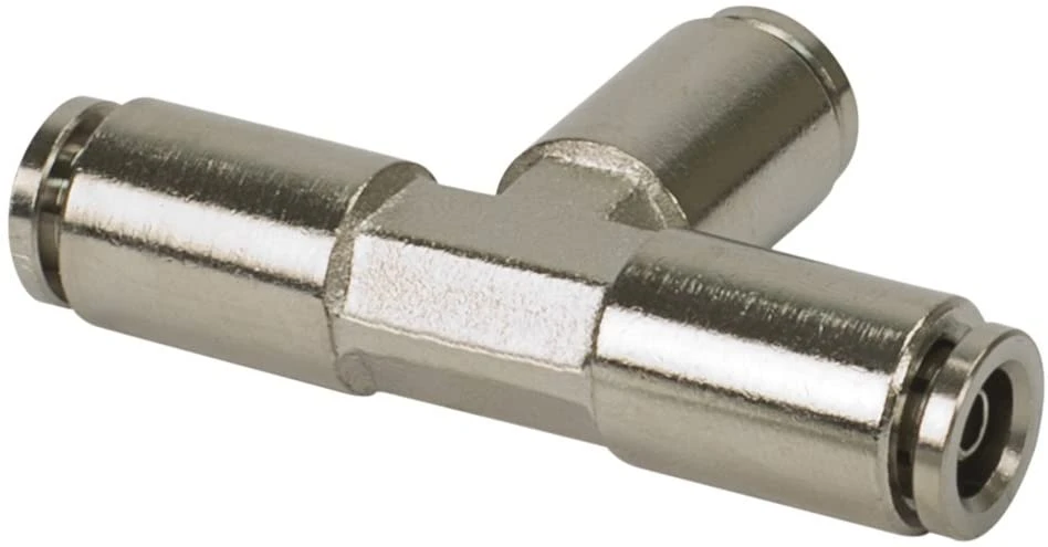 VIAIR 1/4 to 1/4 to 1/4 T-Union Fitting 10 Pcs DOT Approved (11410-BP)