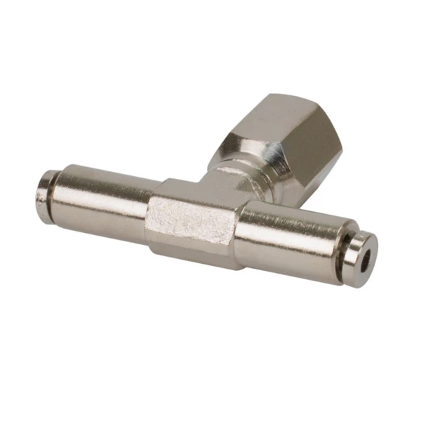 VIAIR 1/8" NPT Female to 1/4" Swivel T-Fitting 10 pcs DOT Approved (11426-BP)