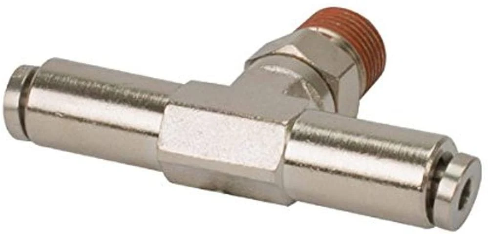 VIAIR 1/8 NPT Male to 3/8 Swivel T-Fitting 10 Piece Set DOT Approved (13810-BP)