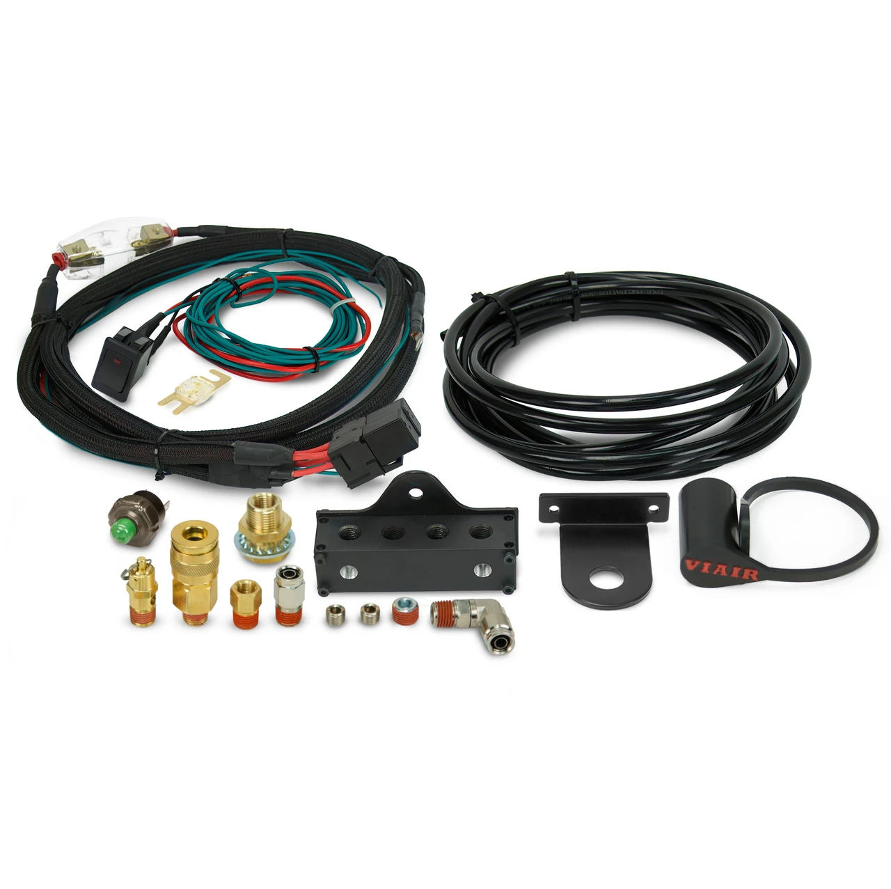 VIAIR 150PSI Dual OBA Hook-Up Kit with Manifold and Relocation Kit (80150)