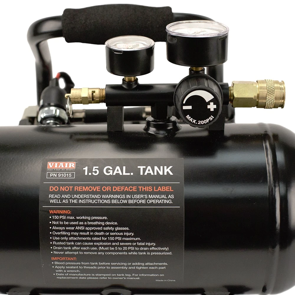 VIAIR 380C Plug-N-Play Compressor 12V 200 PSI with Alligator Clamps (38034) — product image 3