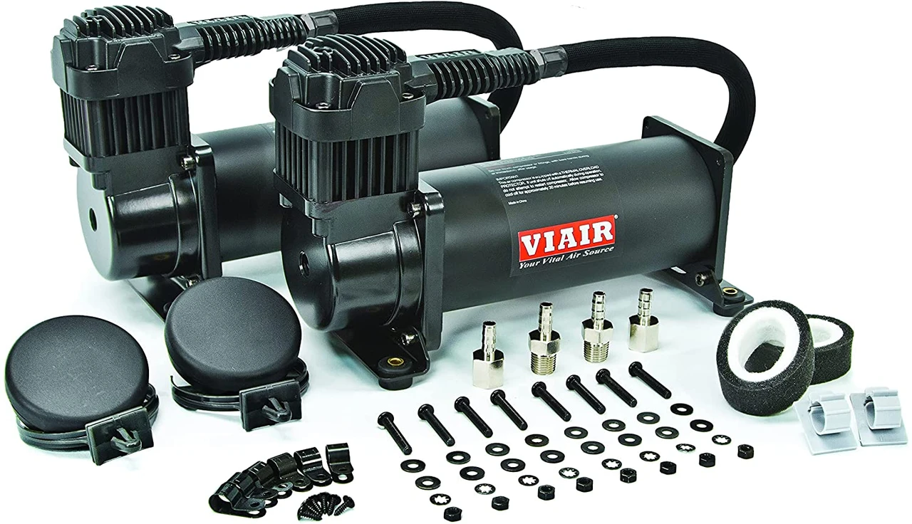 VIAIR 444C Dual Stealth Black Air Compressor Value Pack 200 PSI (44442)