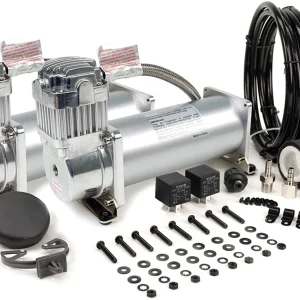 VIAIR 450C Dual Silver High-Performance Air Compressor Value Pack 150 PSI (45012)