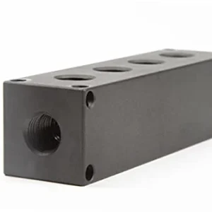 VIAIR 6-Port Billet Manifold with Mounting Bracket 1/4 NPT Black (92820)