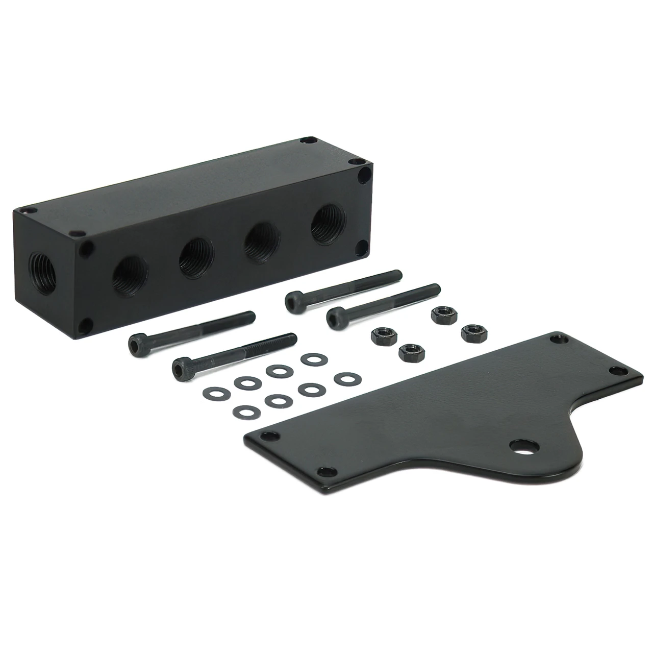 VIAIR 6-Port Billet Manifold with Mounting Bracket 1/4 NPT Black (92820) — product image 5