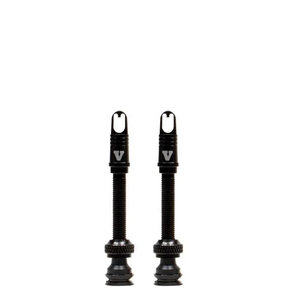 VIAIR TLC 50mm High Flow Black Tubeless Valve Stem for Bikes (60500BK)